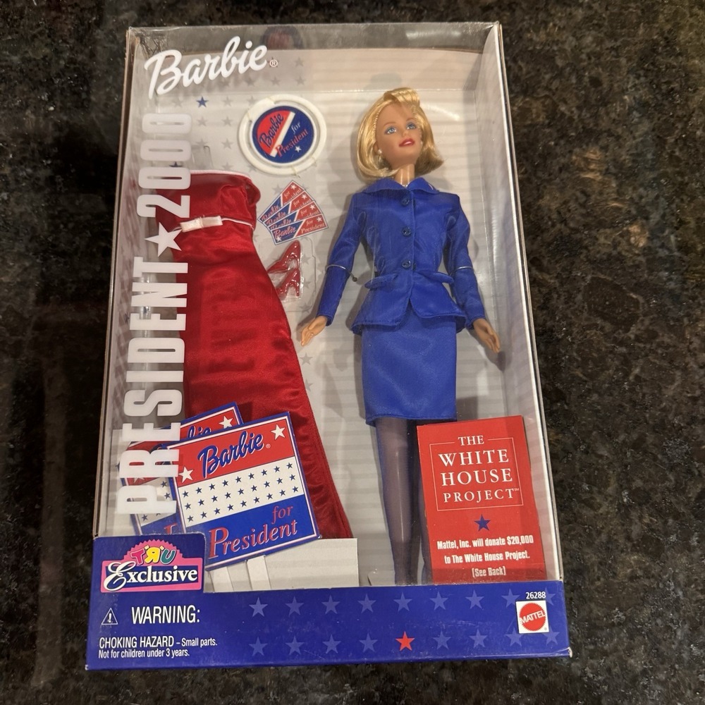 1999 Barbie President 2000 Toys R Us Exclusive Doll Mattel 26288 New NRFB